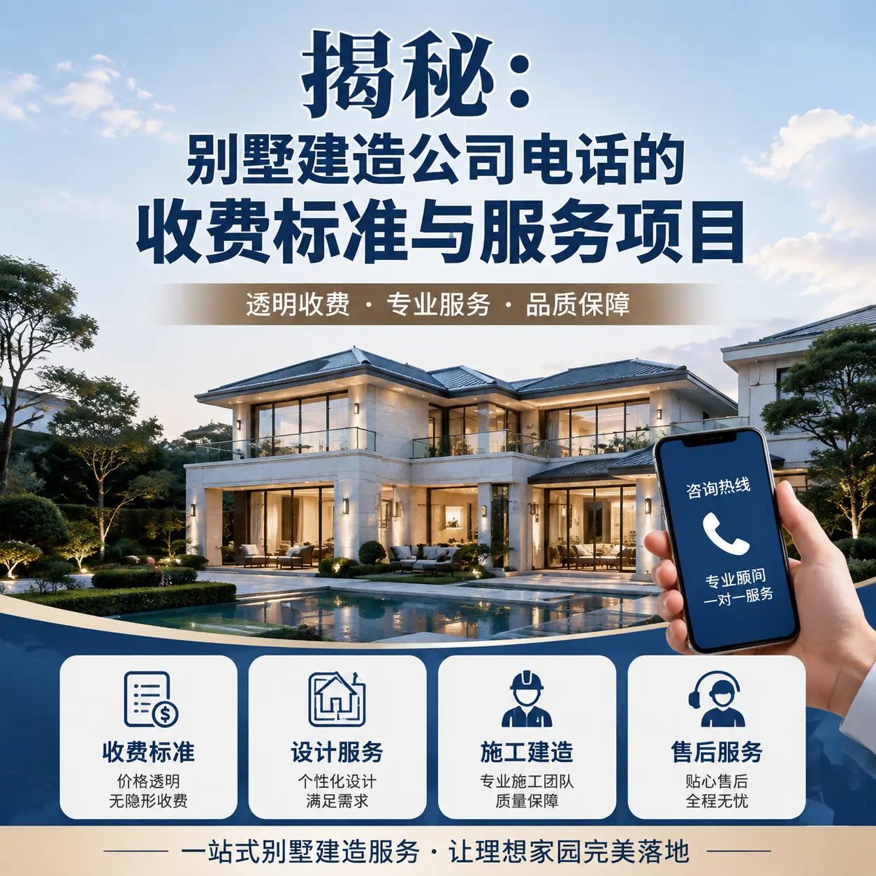 揭秘:清镇别墅建造公司电话的收费标准与服务项目