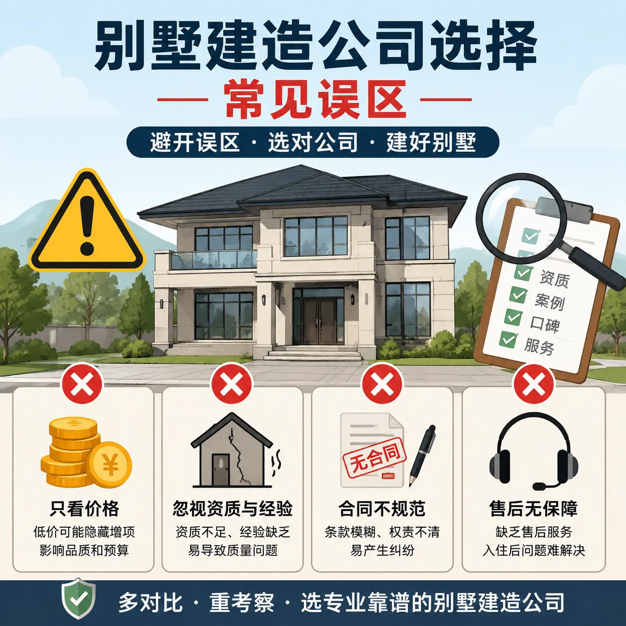 清镇 别墅建造公司推荐:了解市场行情与服务内容