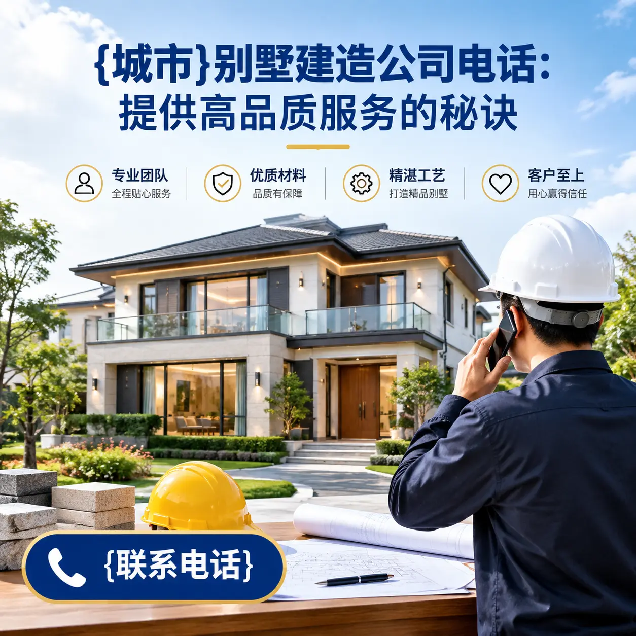 清镇别墅建造公司电话:提供高品质服务的秘诀