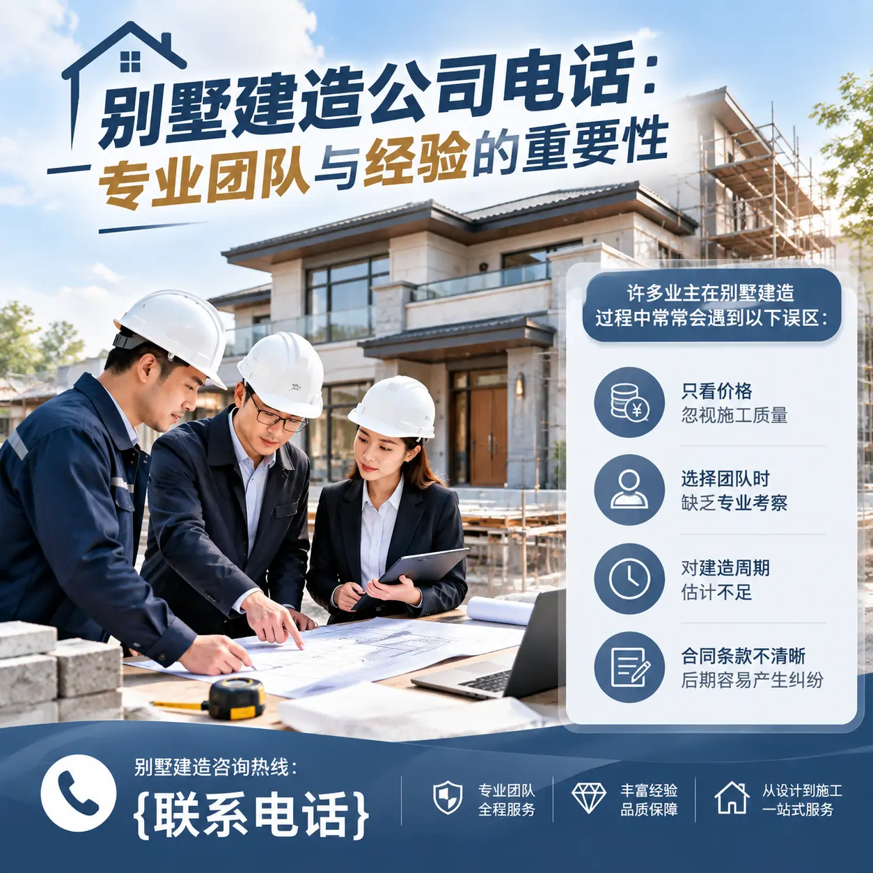 清镇别墅建造公司电话:专业团队与经验的重要性