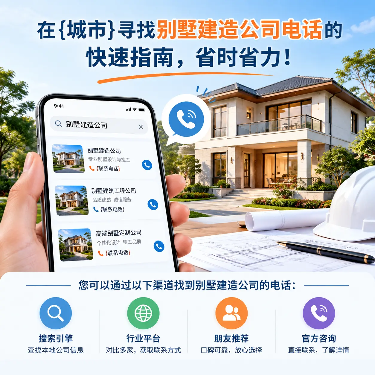 在清镇寻找别墅建造公司电话的快速指南，省时省力！