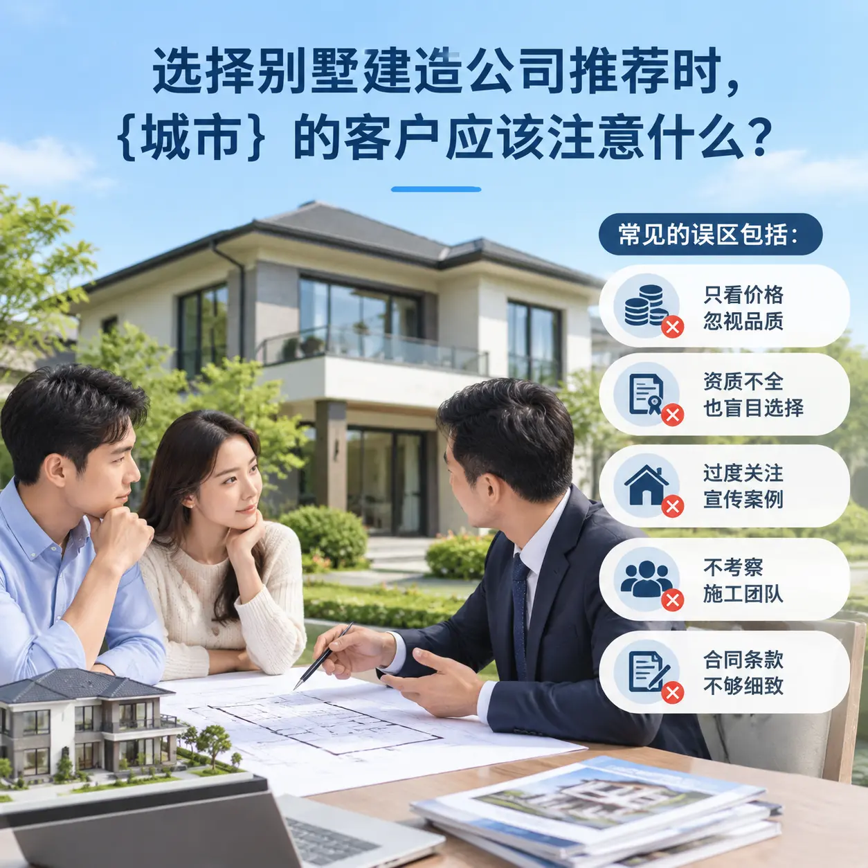 选择别墅建造公司推荐时,清镇 的客户应该注意什么?