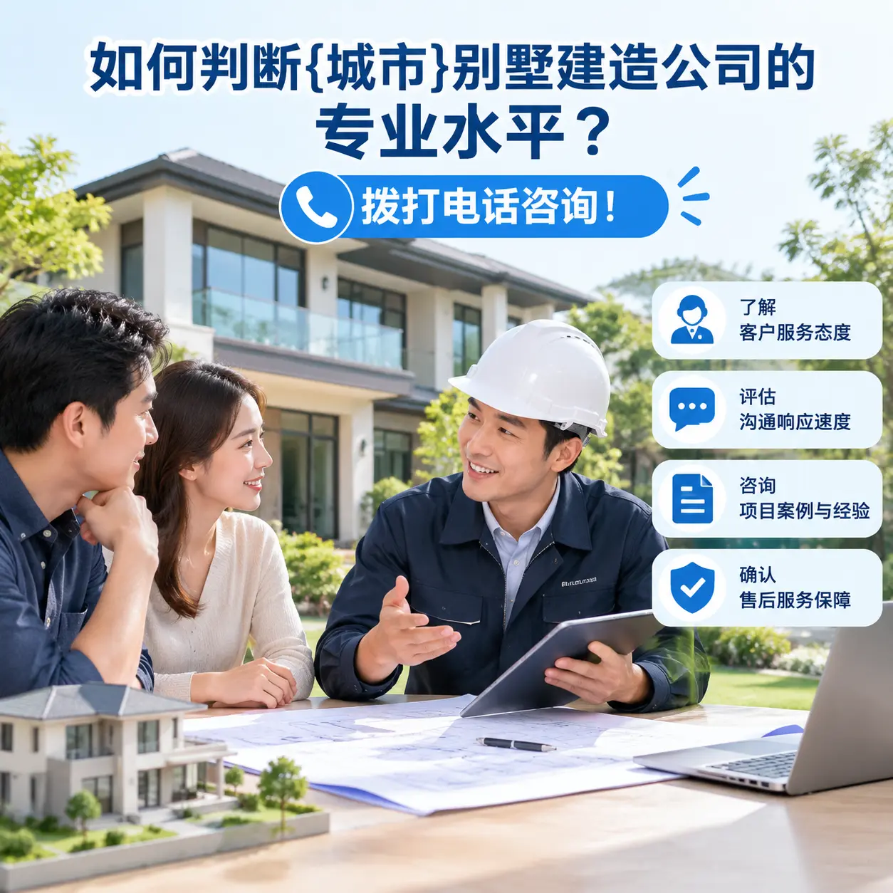 如何判断清镇别墅建造公司的专业水平？拨打电话咨询！